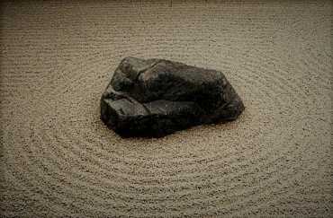 Japanese Zen Garden Focus on Calmness & Tranquility